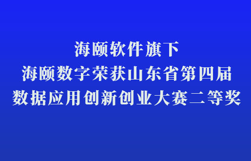 ng电子游戏软件旗下ng电子游戏数字荣获山东省第四届数据利用创新创业大赛二等奖